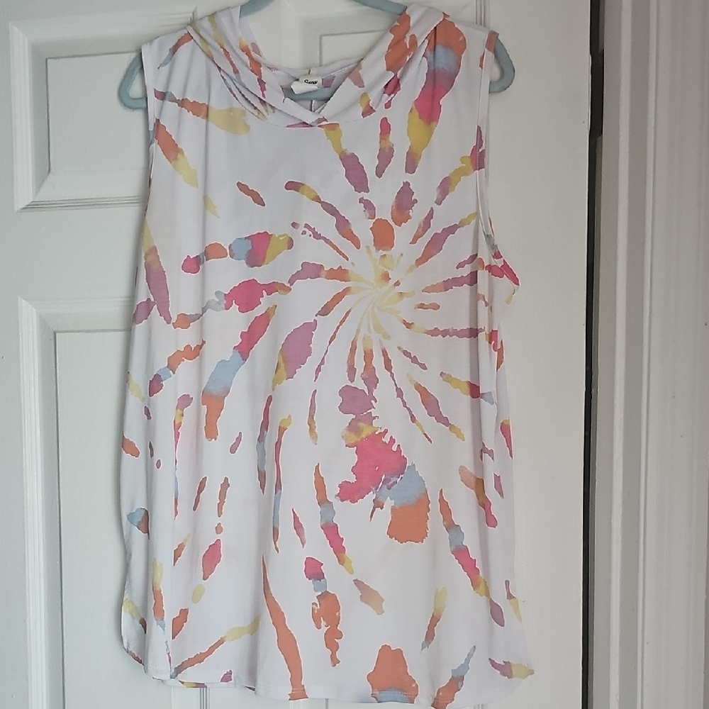 Sew In Love Vibrant Tie-Dye Tank Top